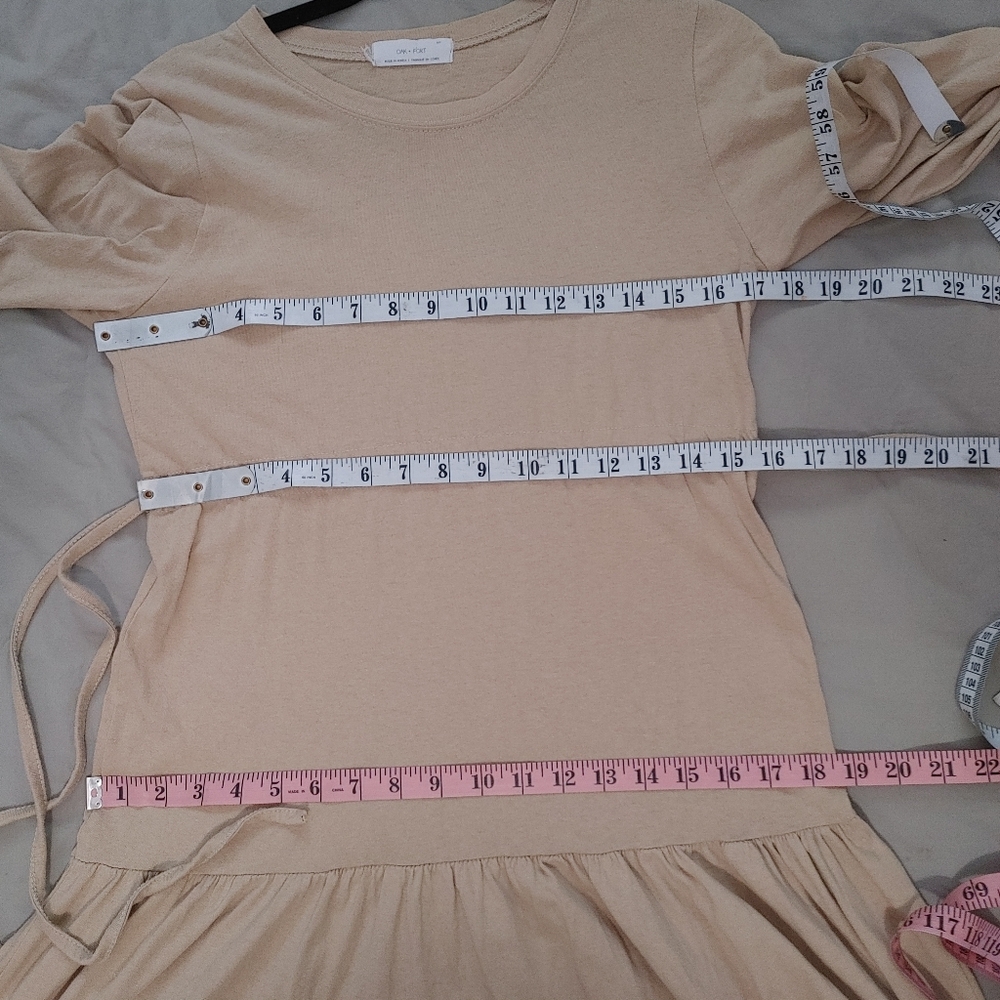 Oak + Fort tiered cotton midi dress size S - Picture 13 of 14